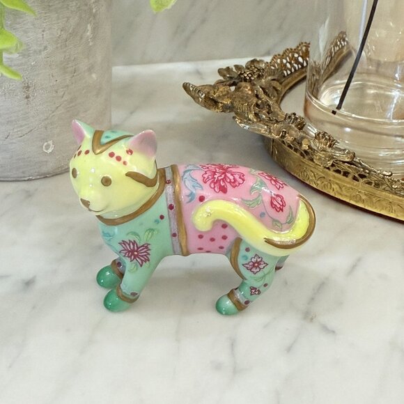 Famille Rose Franklin Mint Cabinet Cat Collection - Picture 4 of 14